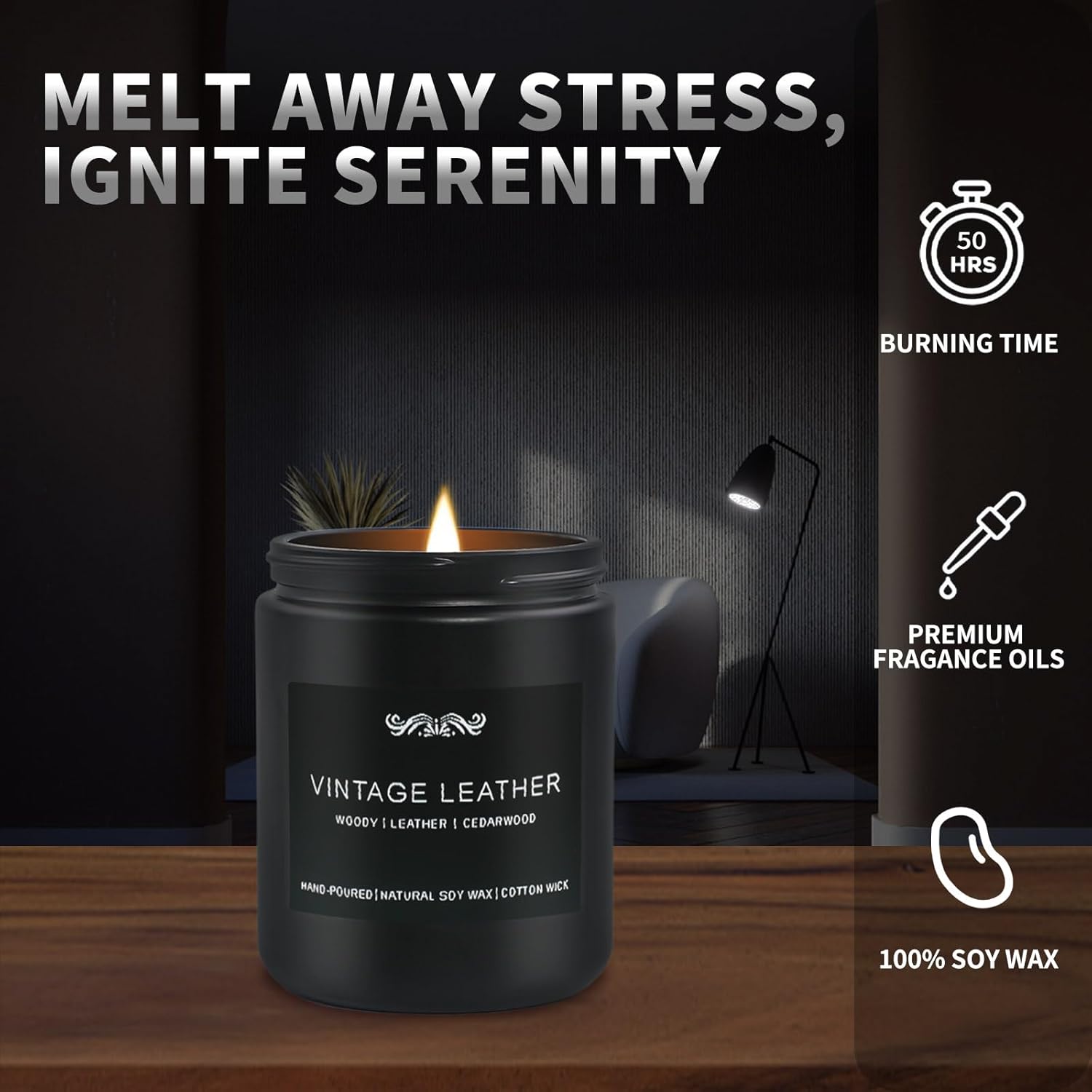 Scented Gold Candle Set - View 3