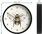 Modern Beige Wall Clock — 10" - View 3