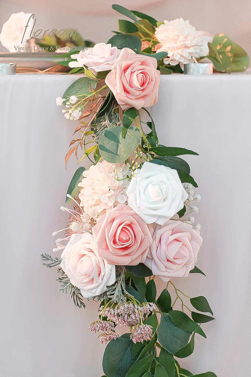 Beige Artificial Flowers — 3" - View 3