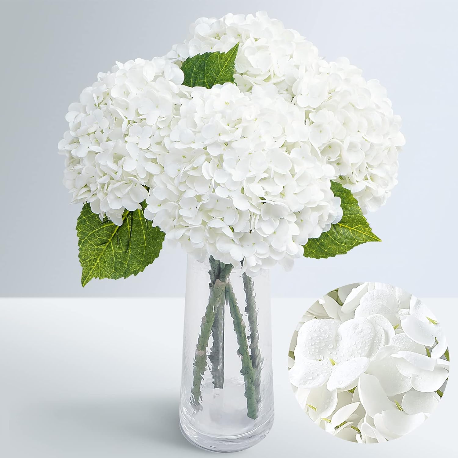 Beige Artificial Flowers — 21" — White