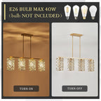 Round Luxe Black Chandelier — 4-Light - View 7