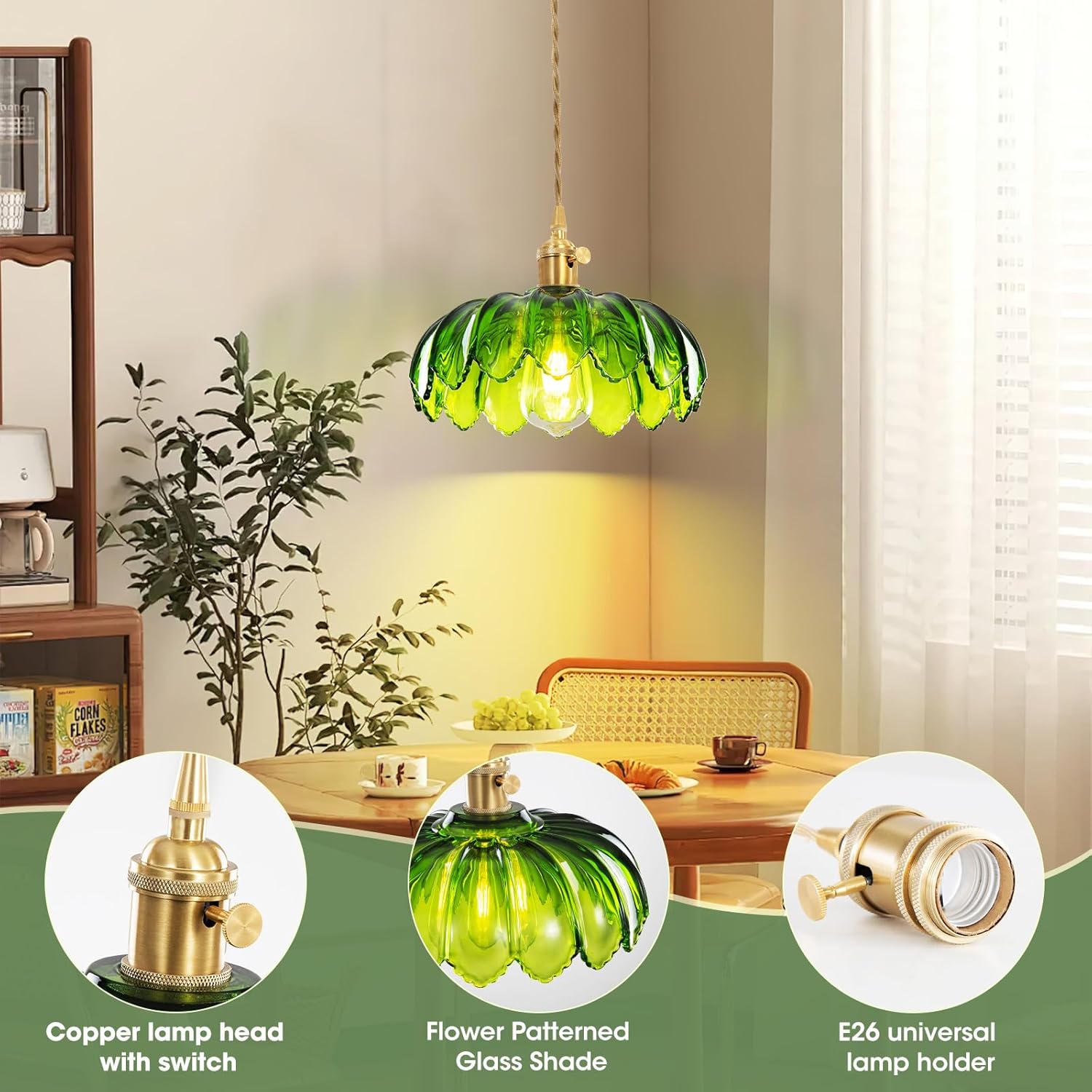 Brown Pendant Light - View 3