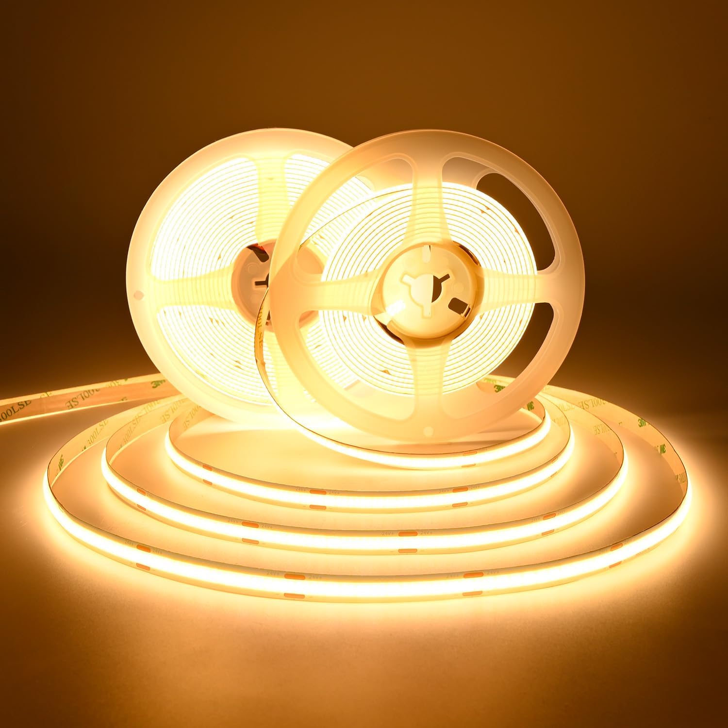 Dimmable Beige LED Strip Lights — 2Pack Warm White 3000K