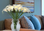 Lighted Blue Artificial Flowers - View 2