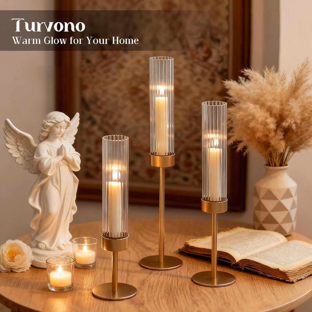 Luxe Metal Candle — Set of 3 - View 2