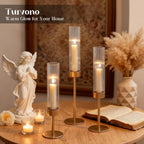 Luxe Metal Candle — Set of 3 - View 2
