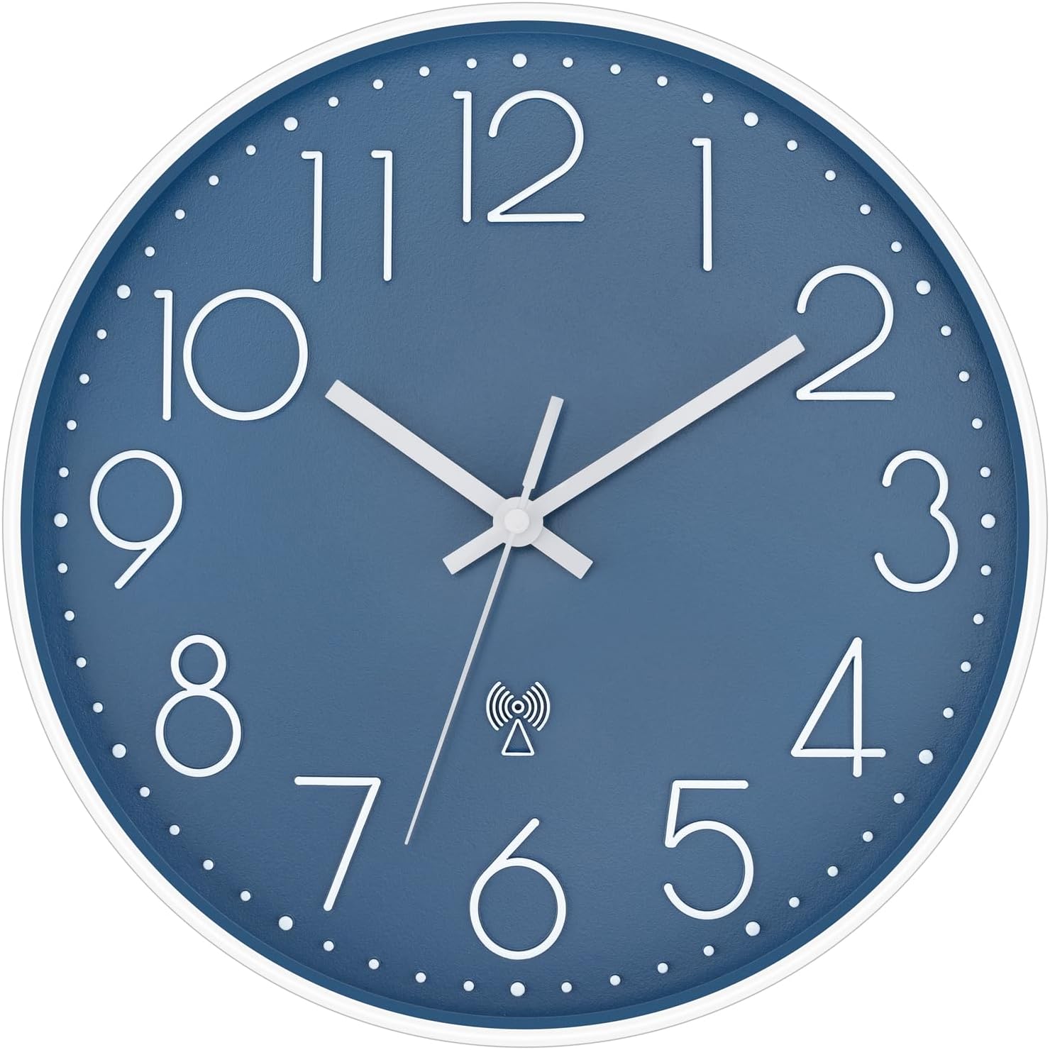 Battery Operated Luxe Beige Wall Clock — 14" — Cerulean