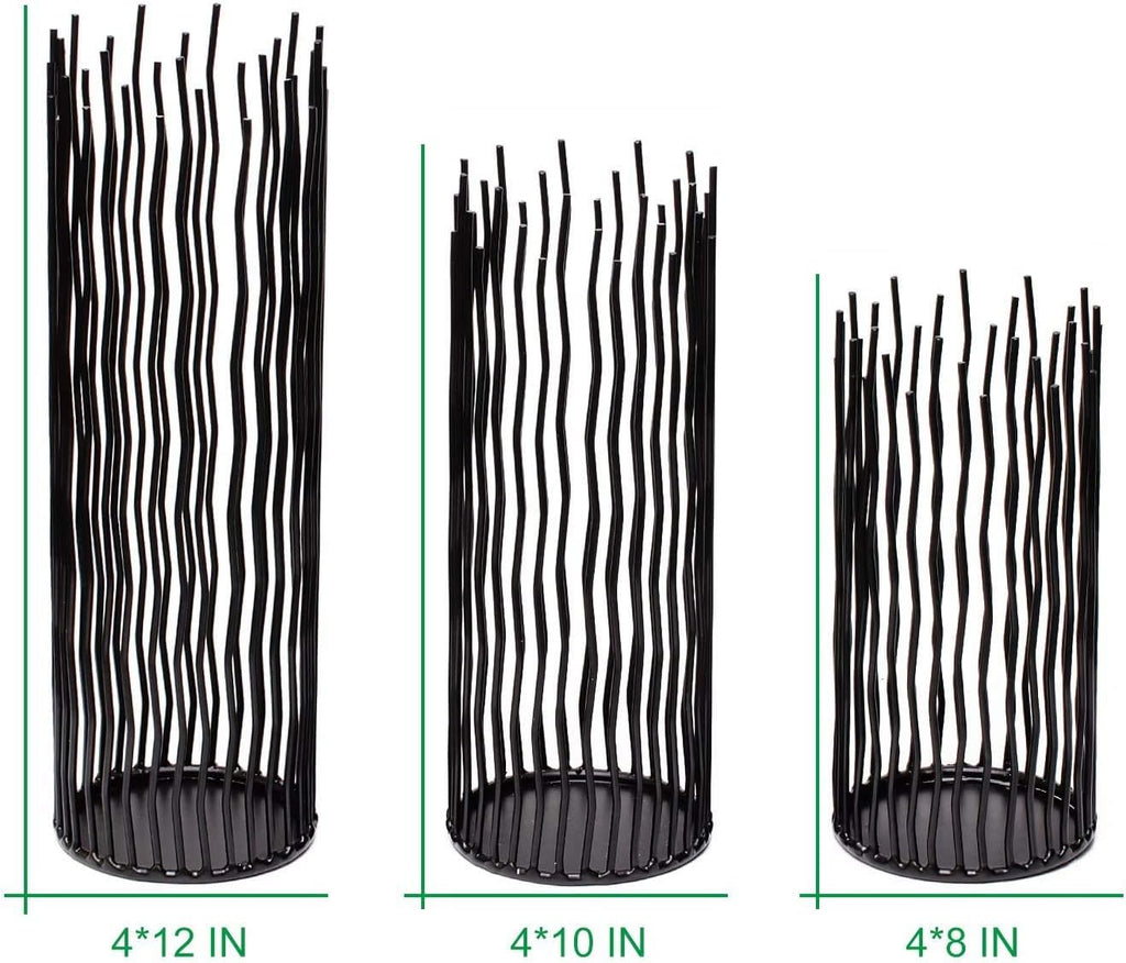 Modern Black Candle — Set of 3 - View 2