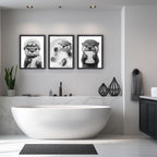Framed Modern Black Wall Decor — 16" - View 4