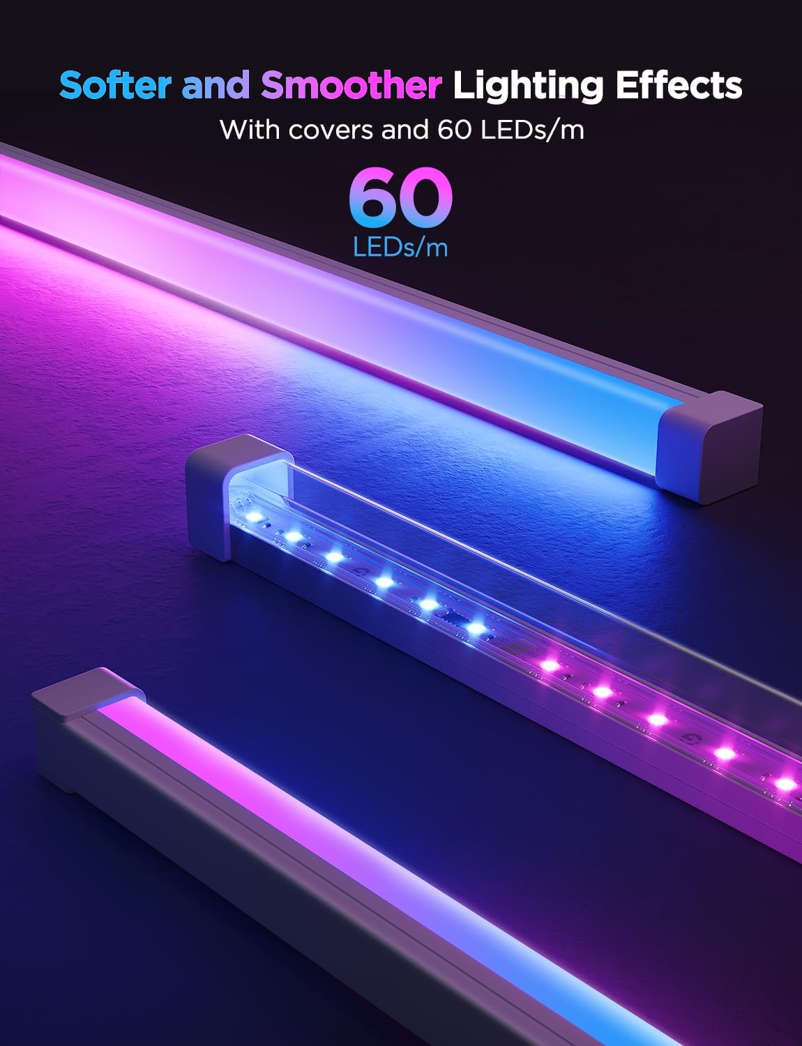 Smart Metal LED Strip Lights - View 2