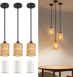 Adjustable Boho Metal Pendant Light — 4.8" — 4.8"W x 52"H (3 PACK)