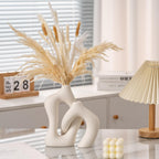 Modern White Flower Vase — Set of 2