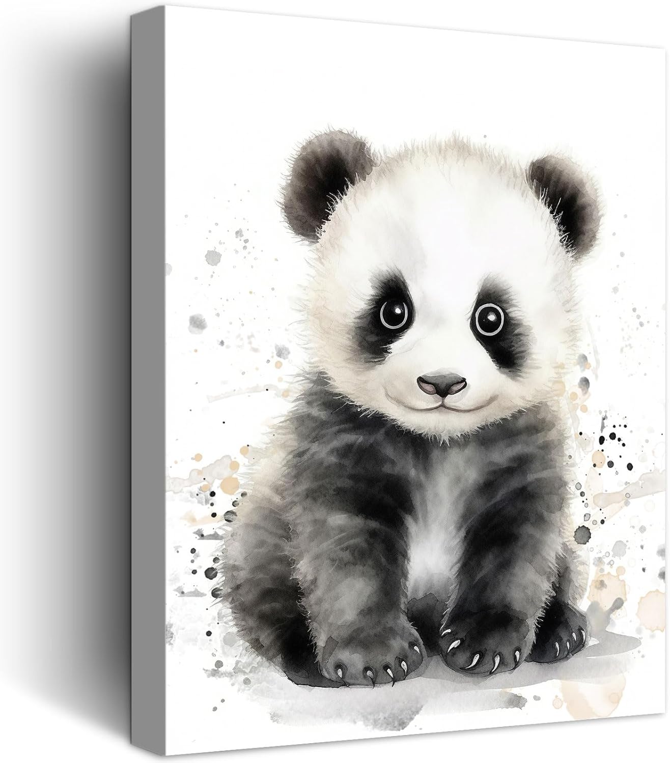 Modern Metal Wall Decor — 12" — Pandas