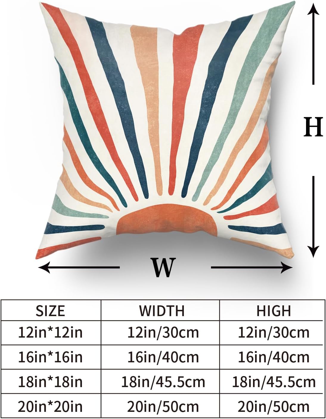 Boho Blue Pillow Cover — 18" - View 5