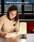 Dimmable Modern Grey Table Lamp - View 4