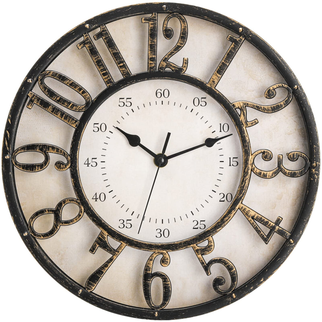 Battery Operated Mid-Century Wall Clock — 12"
