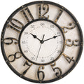 Battery Operated Mid-Century Wall Clock — 12"