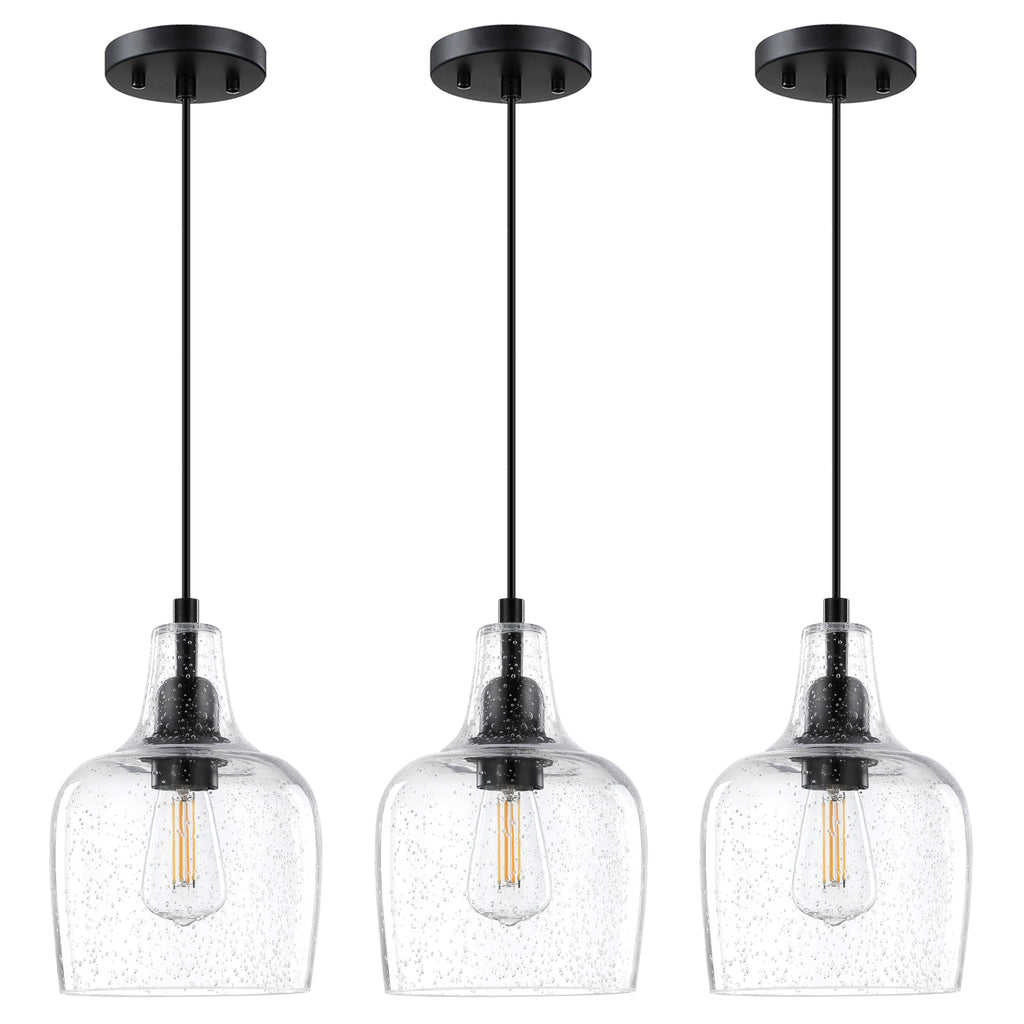 Farmhouse Black Ceiling Light — 1-Light