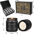 Soy Wax Black Scented Candle — 12x8 - View 7
