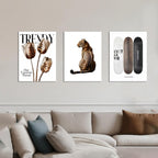 Framed Pink Canvas Wall Art — 12x16 - View 9
