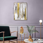 Framed Luxe Gold Wall Art — 32" - View 5