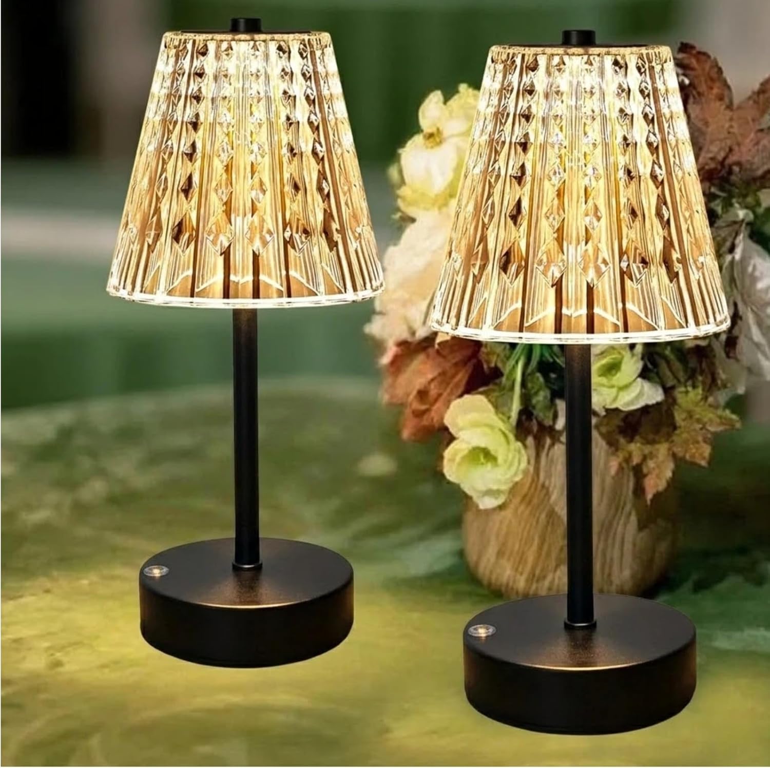 Cordless Luxe Black Table Lamp — Black