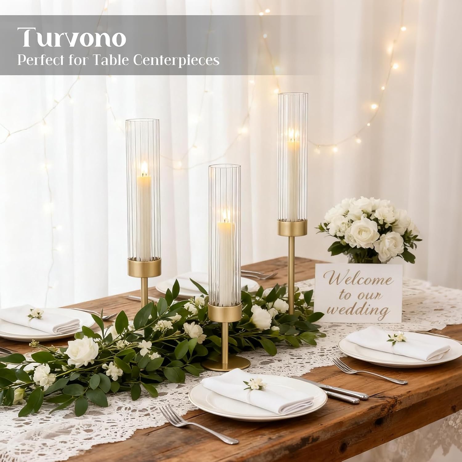 Luxe Metal Candle — Set of 3 - View 3