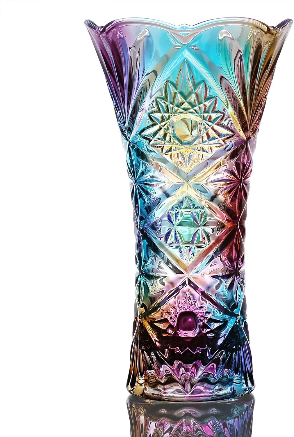 Glass Flower Vase — Sun Flower Style