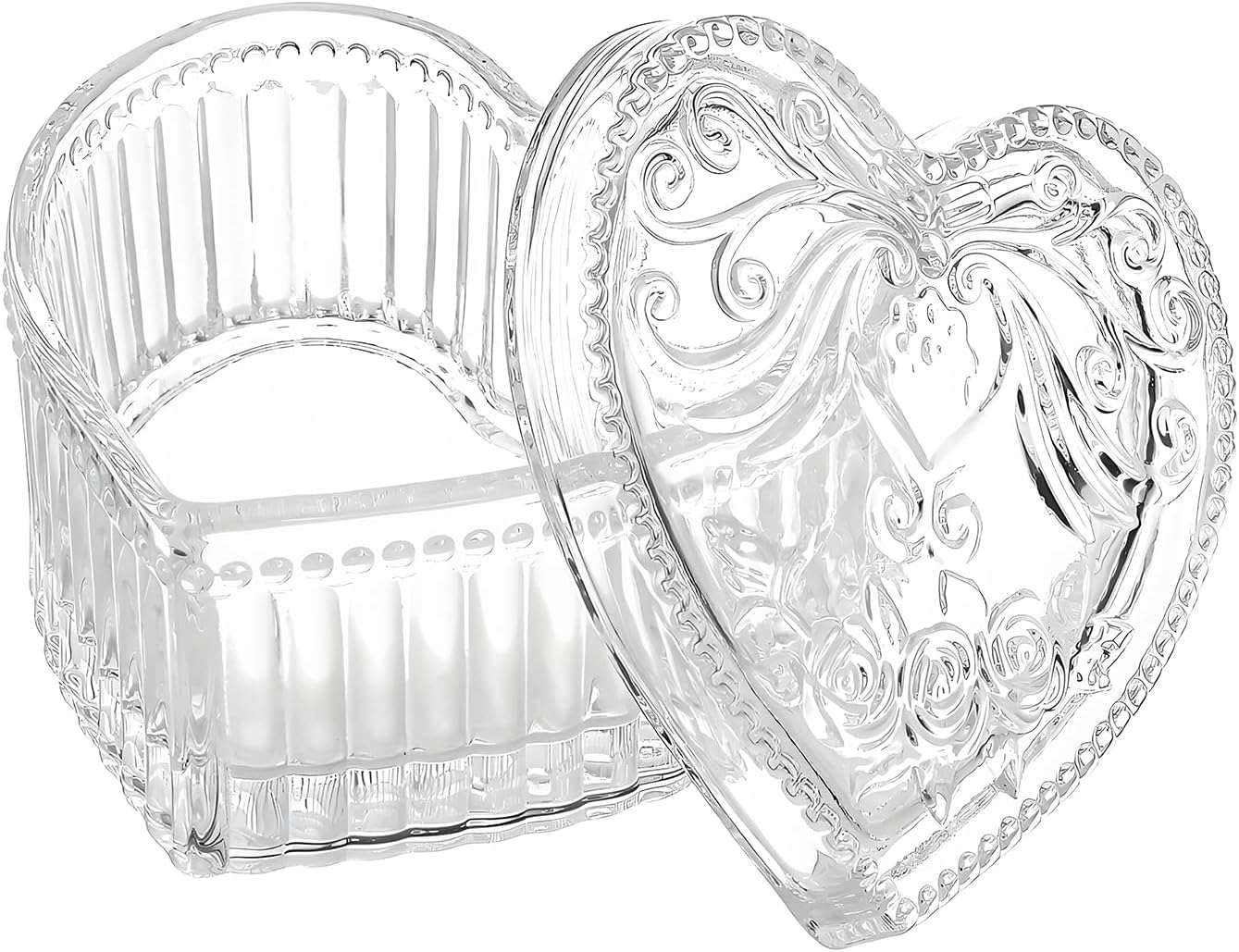 Luxe Brown Storage Basket — Transparent