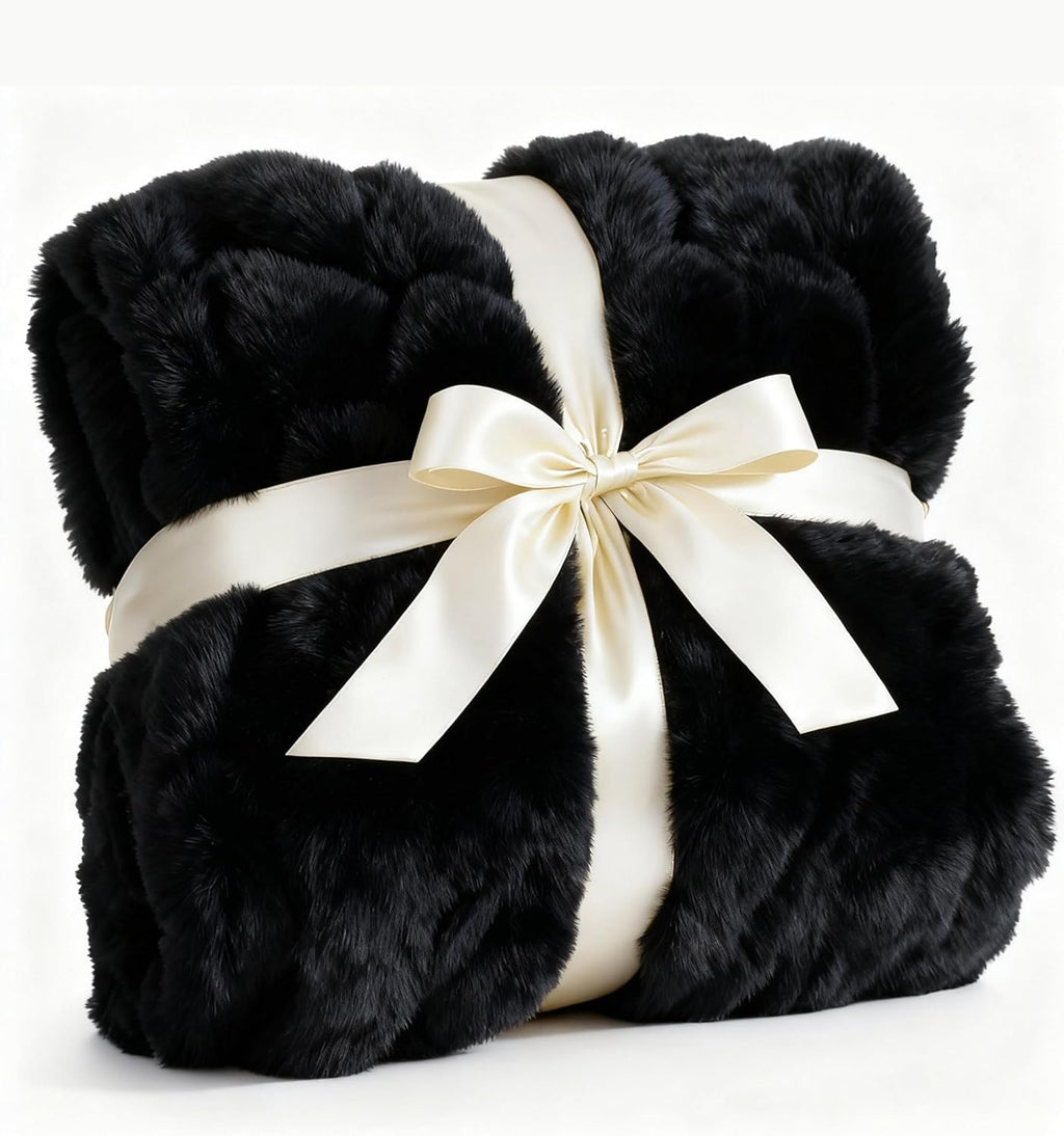 Luxe Black Throw Pillow — 50" — 03 - Black