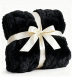 Luxe Black Throw Pillow — 50" — 03 - Black