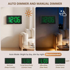 Battery Operated Modern Green Wall Clock — 3.2" - View 5