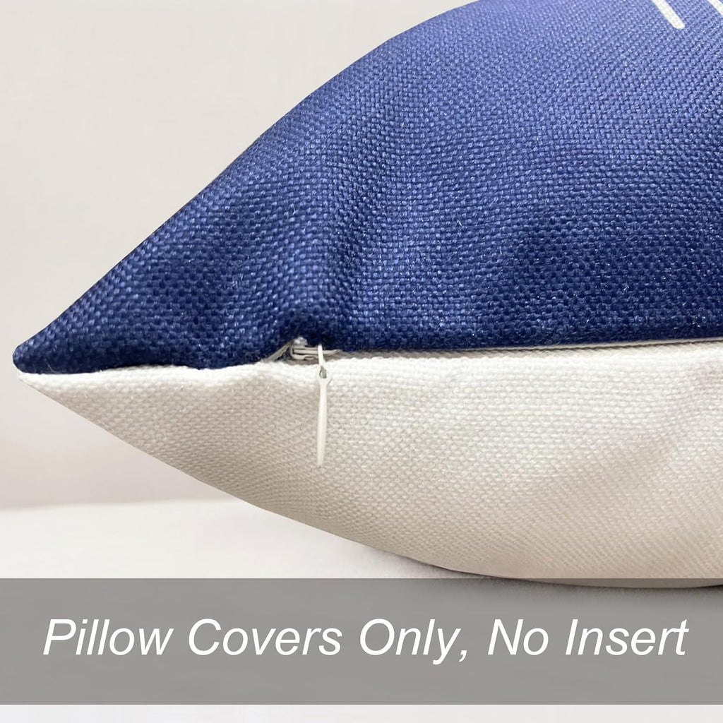 Linen Boho Beige Throw Pillow Cover — 18" - View 6