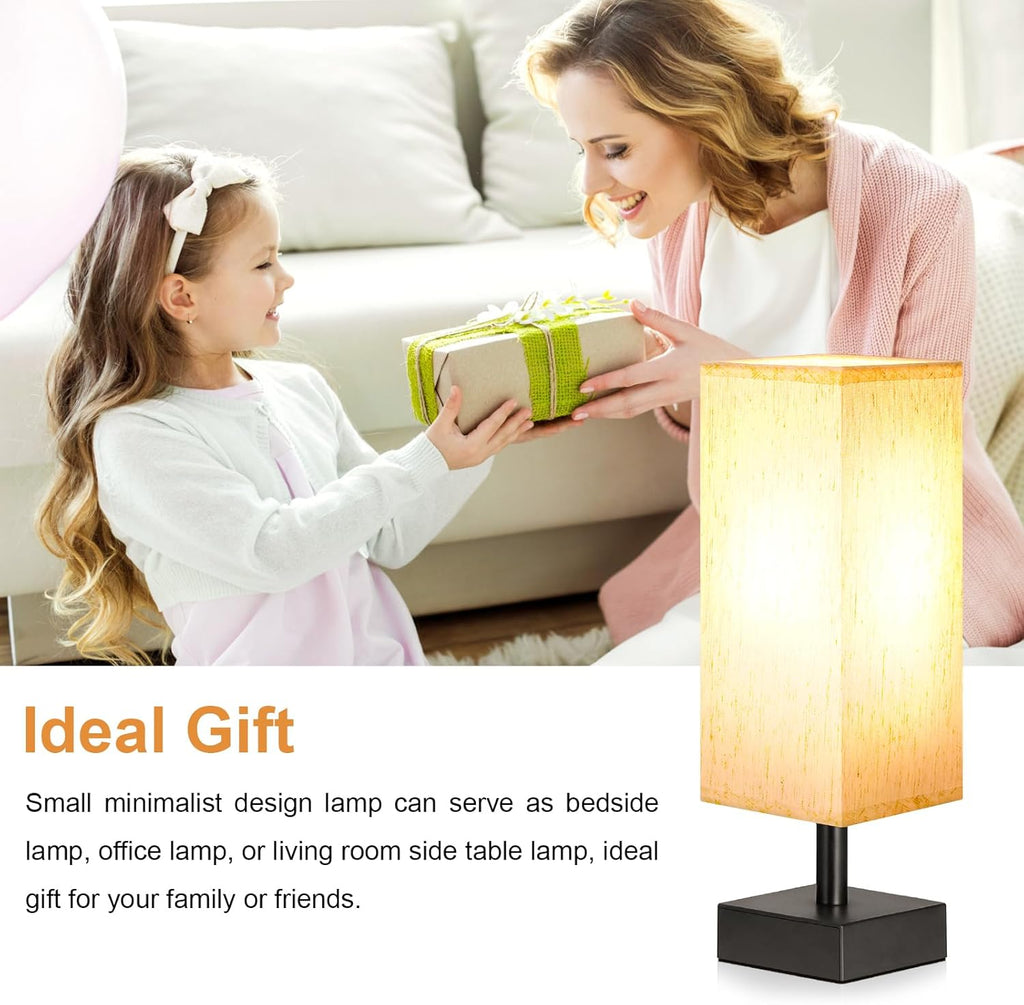 Modern Beige Bedside Lamp - View 5