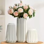 Boho White Flower Vase — Set of 3 - View 5