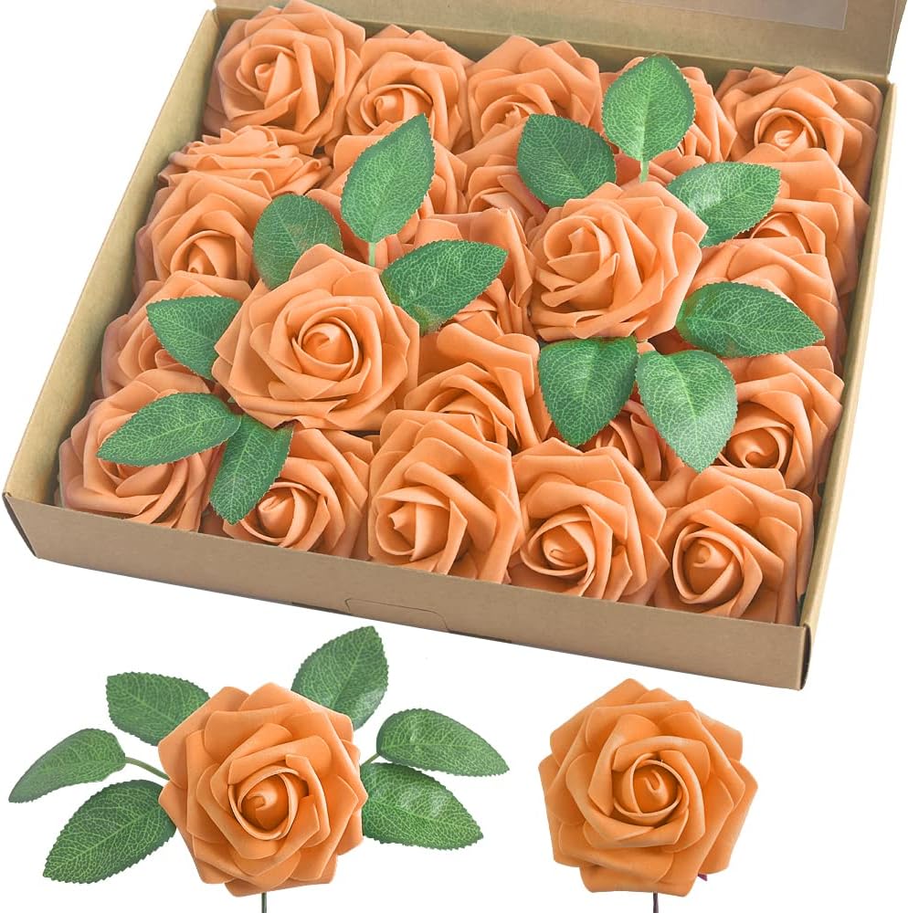Blue Artificial Flowers — Orange