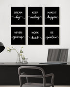 Framed White Wall Decor — 8" - View 4