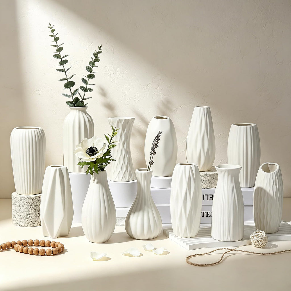 Boho Ceramic Vase — Set of 12