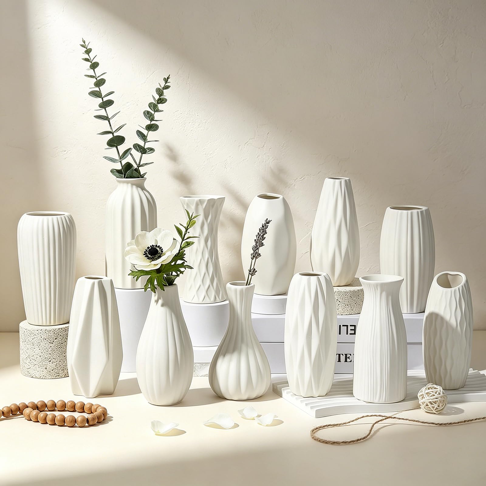 Boho Ceramic Vase — Set of 12