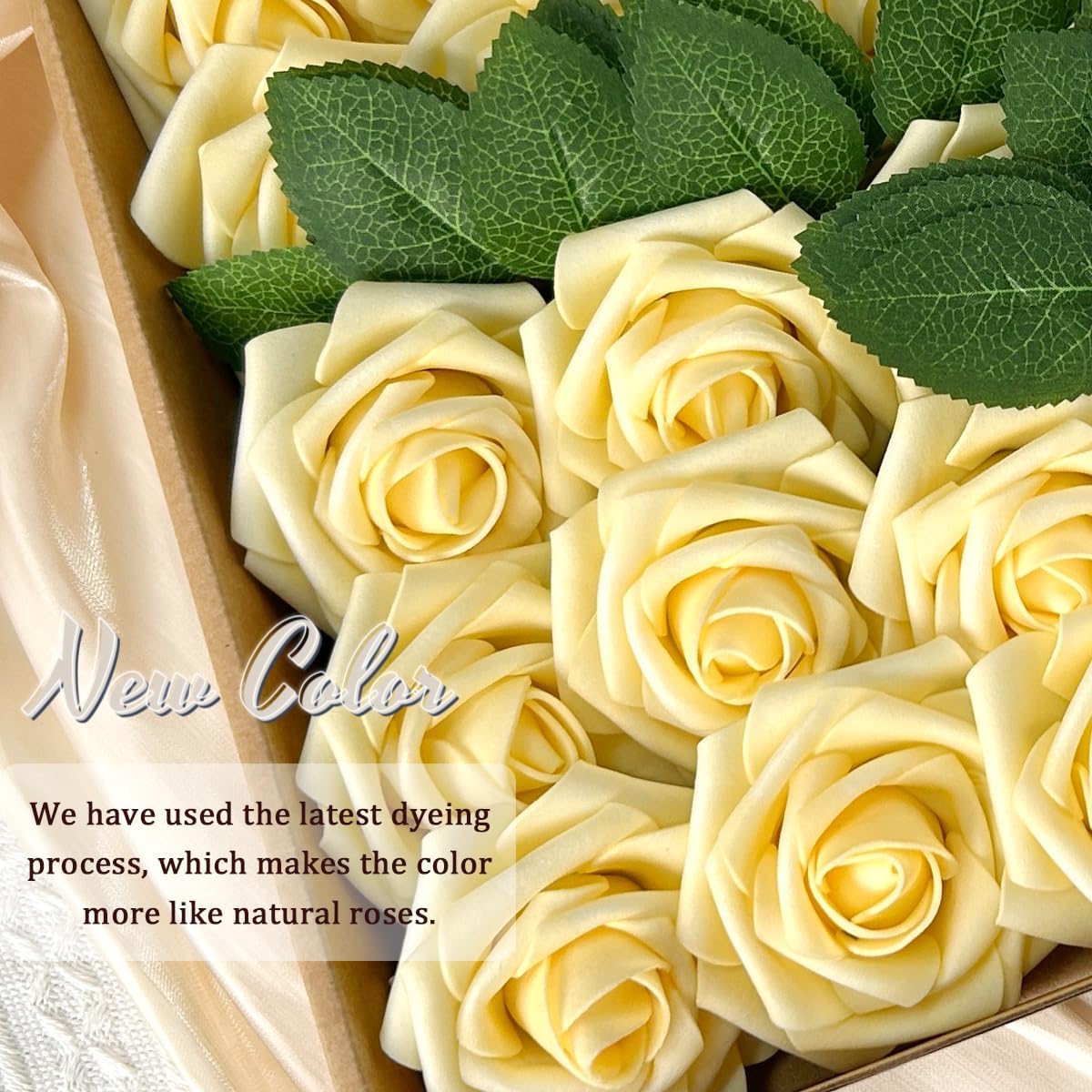 Beige Artificial Flowers - View 2