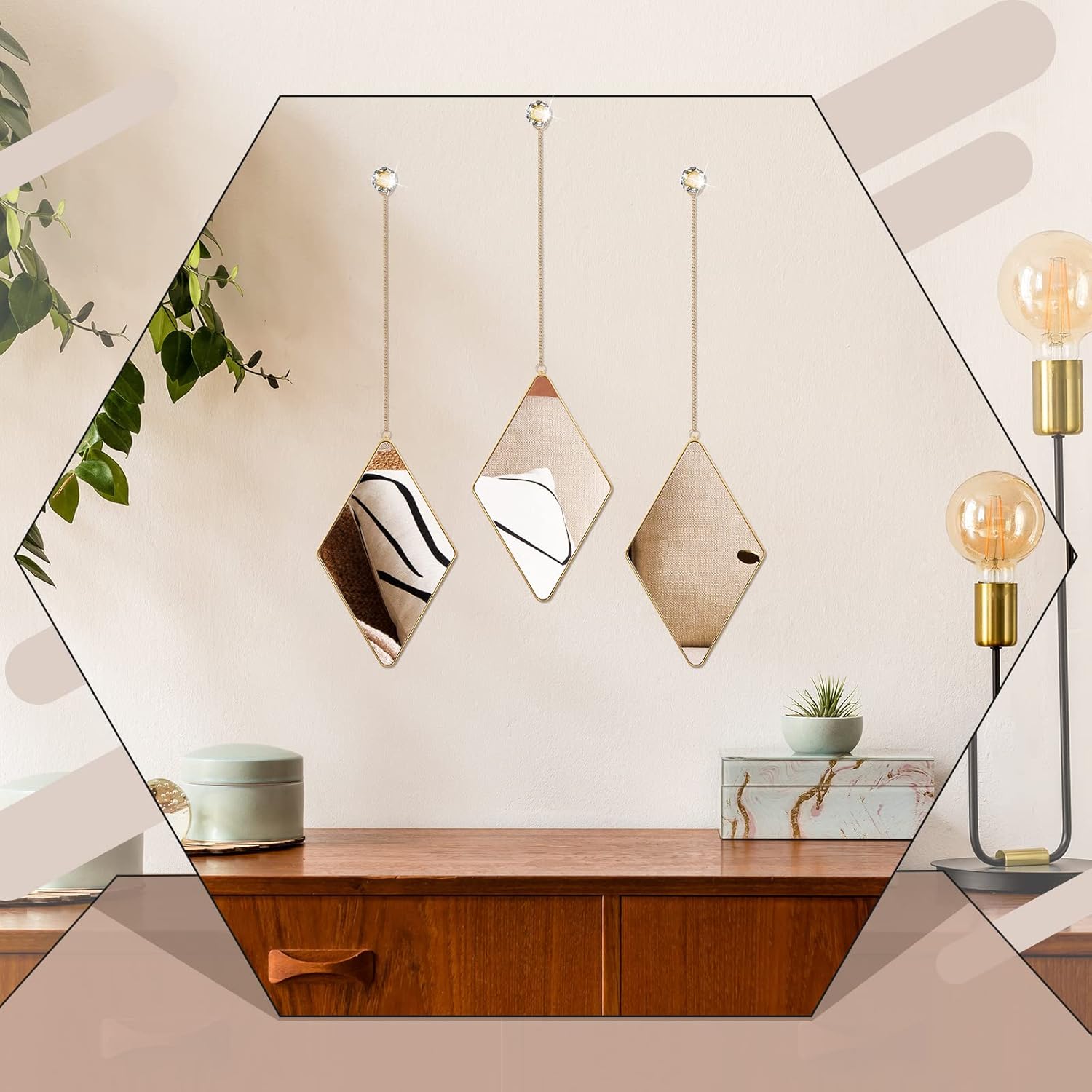 Farmhouse Gold Wall Mirror - View 6