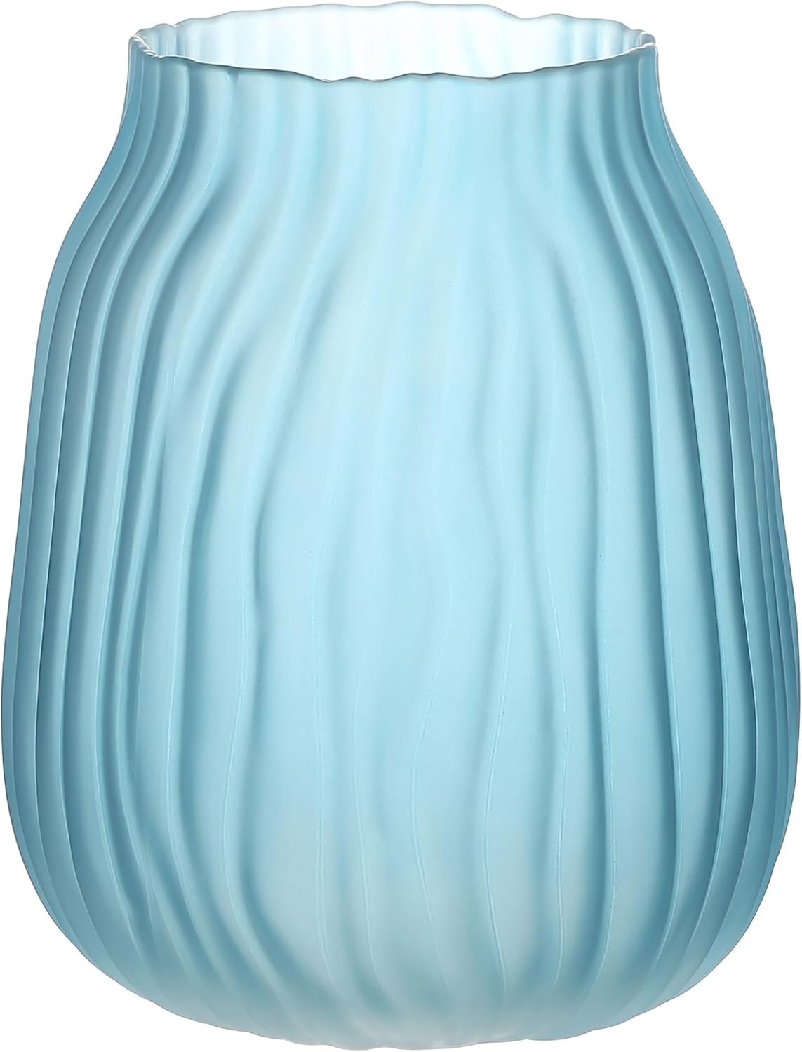 Boho Blue Decorative Vase — Frosted Blue