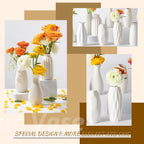 Boho Ceramic Vase Set — Set of 10 - View 4