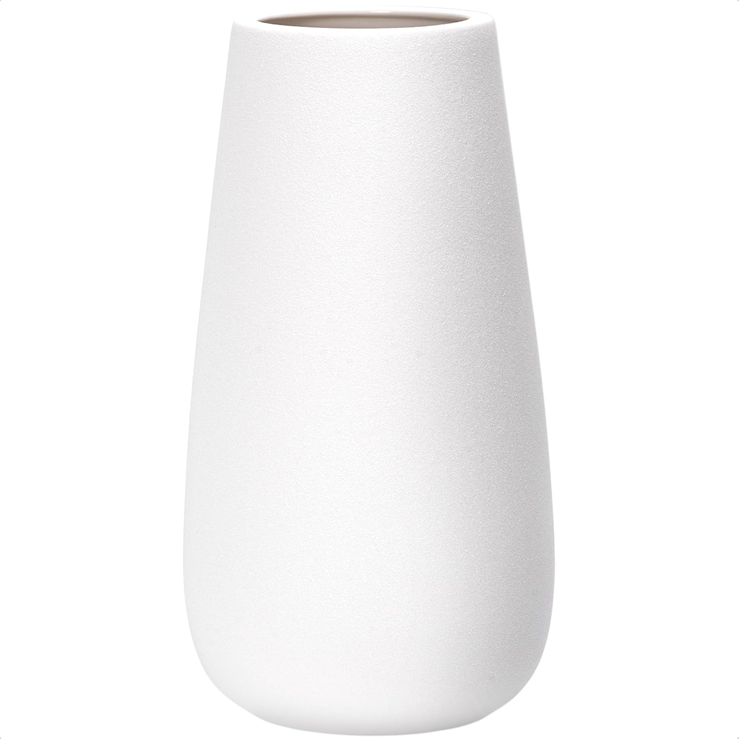 Oval Black Vase — 10" — 12 Inch