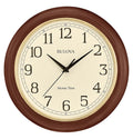 Battery Operated Mid-Century Wood Wall Clock — 12.4"