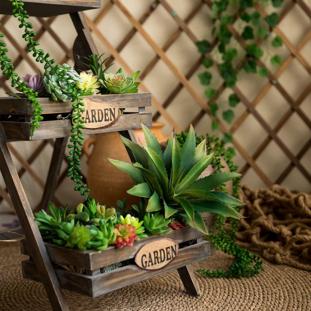 Green Faux Succulent — 5" - View 2