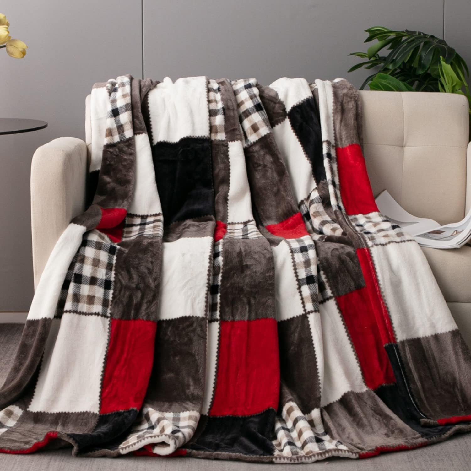 Farmhouse Black Throw Pillow — 50x60