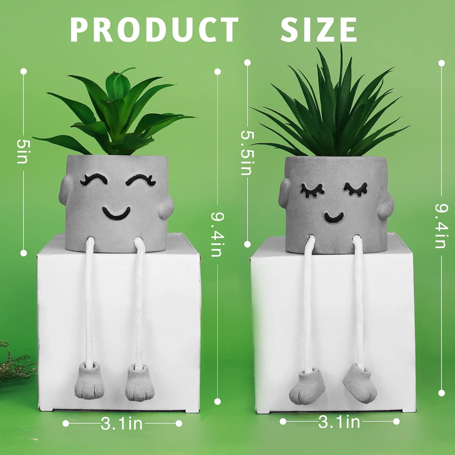Stone Faux Succulent — Set of 2 - View 9