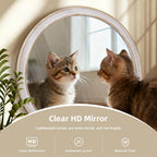 Round Farmhouse Wood Mirror — 36" - View 5
