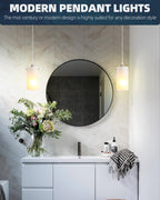 Adjustable Modern Black Chandelier — 1-Light - View 7